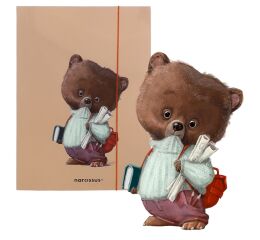 Desky s gumou A4 CUTE Medvěd