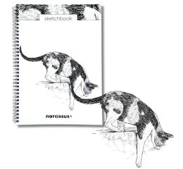 Skicovací notes A4 SP 60l čistý Kočka