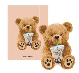 Desky s gumou A4 Teddies a Medvídek s boba tea