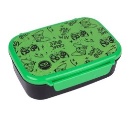 Box na svačinu s přihrádkami - Game Over Gradient Green