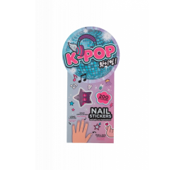K-POP samolepka na nehty Rainbow