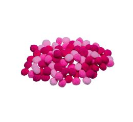 Bambule 10 mm růžový mix100 ks