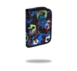 Penál 1 zip Clipper FOOTBALL BLUE - prázdný