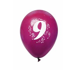 Balónky nafukovací - s číslem 9