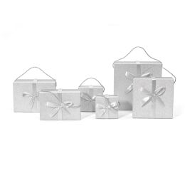 Elegantní dárkové krabičky Gift & Go stříbrné