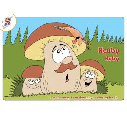 Omalovánky A5 - Houby