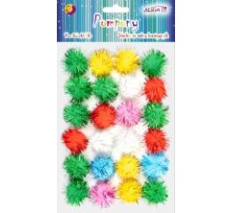 Bambulky metalické mix barev 25 mm