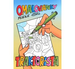Omalovánky podle čísel A4 - Traktorista