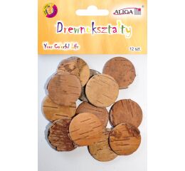 Dřevěné kolečka 12 ks