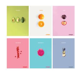 Sešit A5 54 listů Fresh Fruit čtverečkovaný