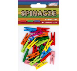 Kolíčky 25 mm barevné 25 ks