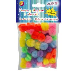 Babule akrylové mix velikosti 60ks s otvorem