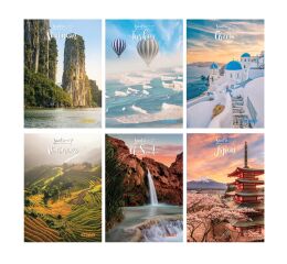 Sešit A5 56 listů Travel To linkovaný