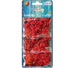 Flitry metalické červené 3 x 7 g