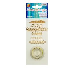 Sada na výrobu šperků zlatá 93 ks