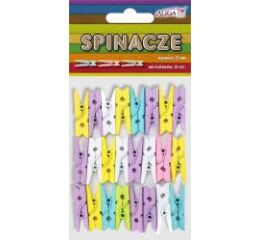 Dřevěné kolíčky pastelové 25 mm 25 ks