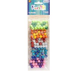 Korálky plastové 10 mm 5 barev