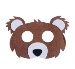 Párty maska filcová MEDVĚD