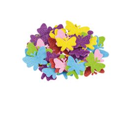 Pěnová samolepka s brokátem PVC 12