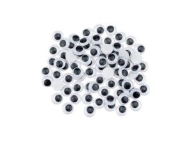 Samolepící oči 12 mm 80 ks