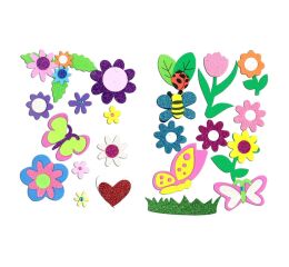 Pěnová samolepka s brokátem PVC 102