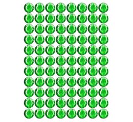 Samolepící kamínky - zelené 240 ks