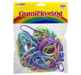 Gumové kroužky 38 mm 50g pastelové