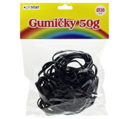 Gumové kroužky 38 mm 50g černé