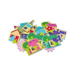 BREWIS samolepka PVC51 kytky a domečky