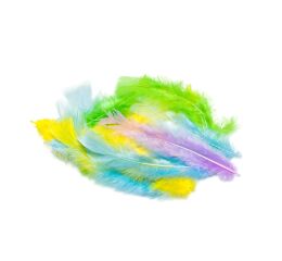 Dekorační peříčka pastel mix