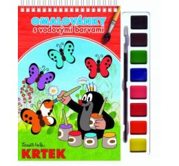 Omalovánky A5 s barvami - Krtek 1