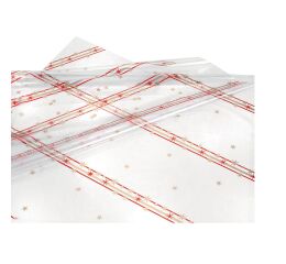 Vánoční celofán Stellina - krémový 100 x 130 cm