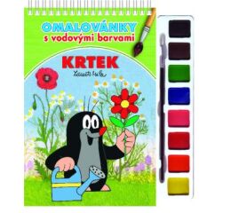 Omalovánky A5 s barvami - Krtek