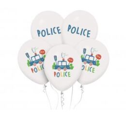 Balónky latexové 30 cm 5 ks POLICE