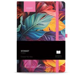 Blok  FLOWERS Petal A5 linka s gumou