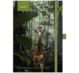 Blok ANIMALS Giraffe B5 linka s gumou