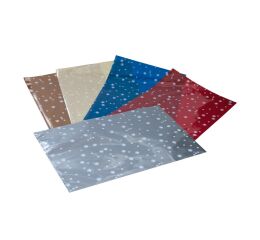 Vánoční sáček Vločka metal 30 x 50 cm