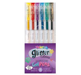 Gelové pero Colorino s brokátem 6 ks