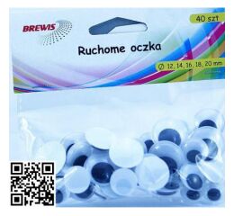 Samolepící oči 12 - 20 mm