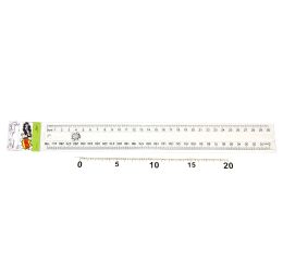 Pravítko 30cm transparentní