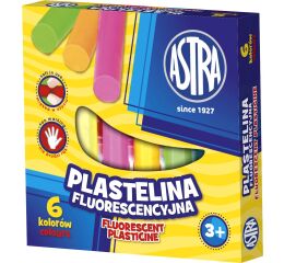 Plastelína Fluo 6 barev