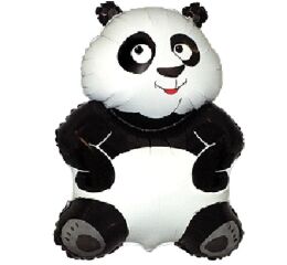 Balónek fóliový nafouknutý 14" na tyčce - Panda