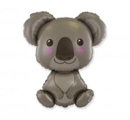 Balónek fóliový nafouknutý 14" na tyčce - Koala