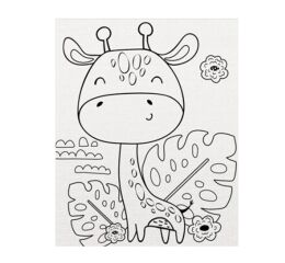 Plátno předtištěné 20 x 25 cm Žirafa