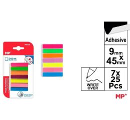 Barevné samolepící záložky 7 x 25 ks