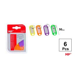 Jmenovky na klíče 50 mm 6 ks mix barev