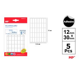 Samolepící etikety 12 x 30 mm 5 ks