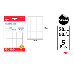 Samolepící etikety 20 x 50 mm 5 ks