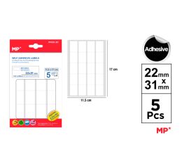 Samolepící etikety 22 x 33 mm 5 ks