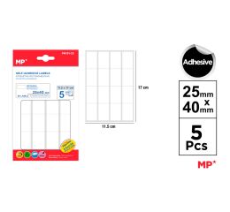 Samolepící etikety 25 x 40 mm 5 ks